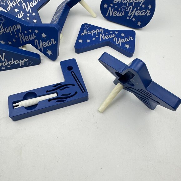 Happy New Year Party Blue Cone Hats ~ Noisemakers ~ Blowouts ~ Horns BUNDLE 56+ - Picture 6 of 7